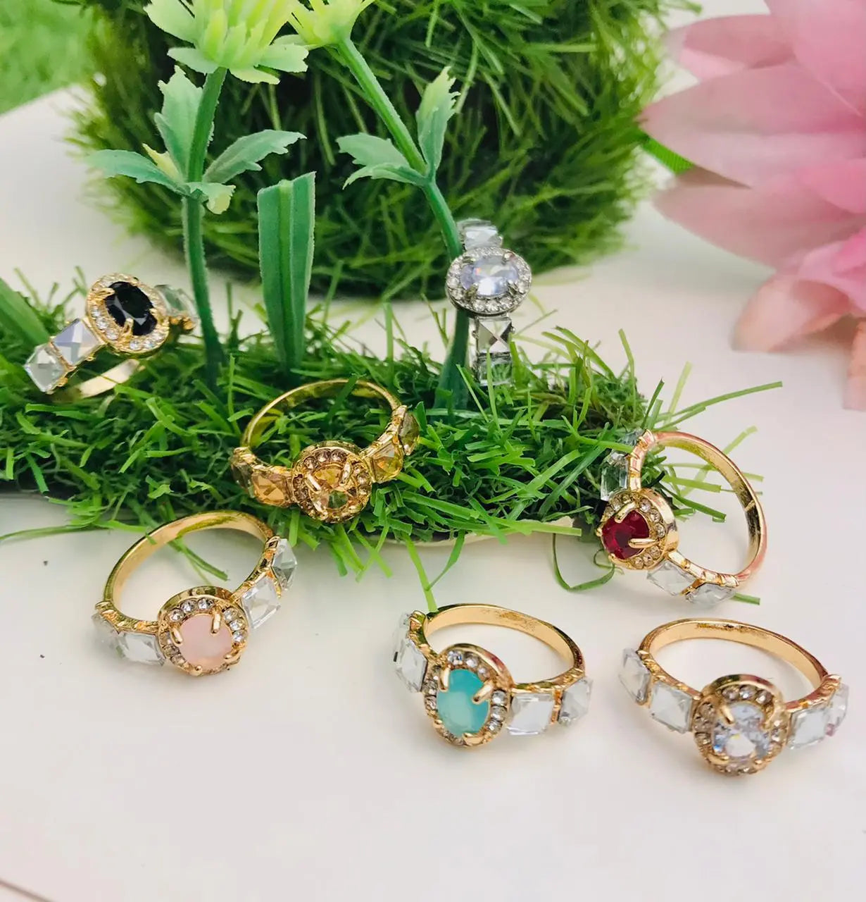 jewelry rings with colored stones and unique designs - CH. SON'S JEWELER
