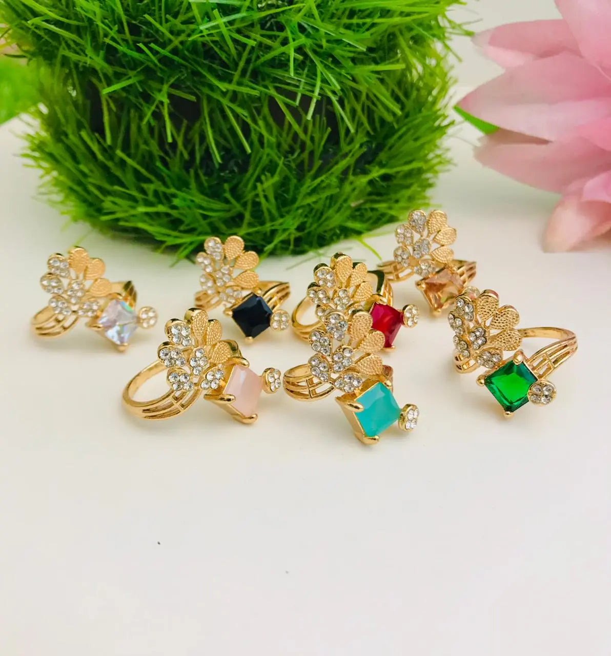 jewelry rings with colored stones and unique designs - CH. SON'S JEWELER