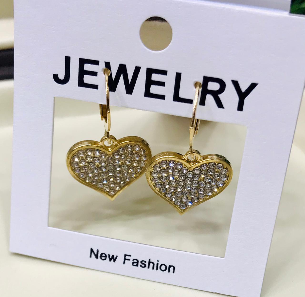 Fancy Earring sparkling stones - CH. SON'S JEWELER
