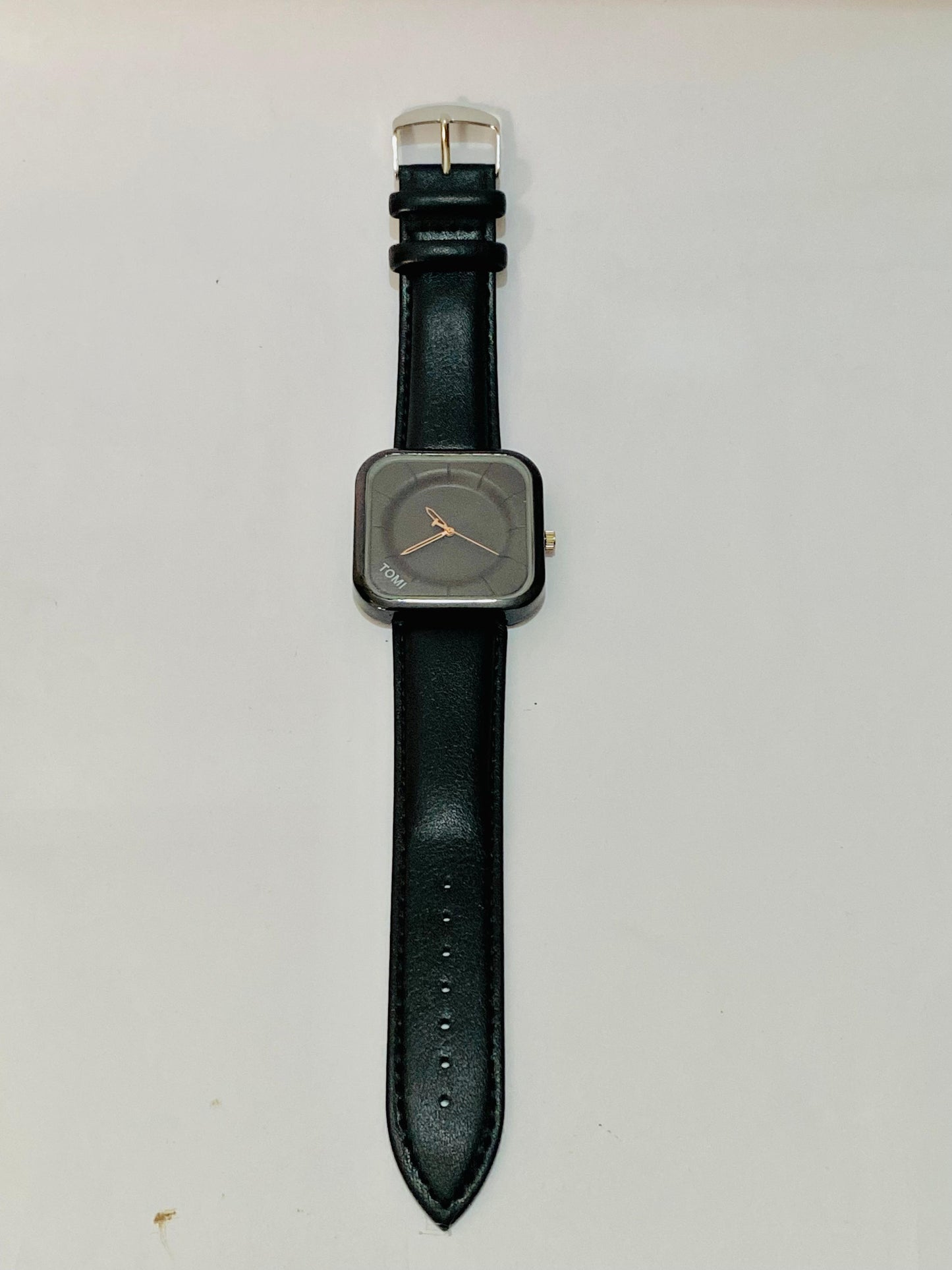 Tomi Black Square Dial Watch