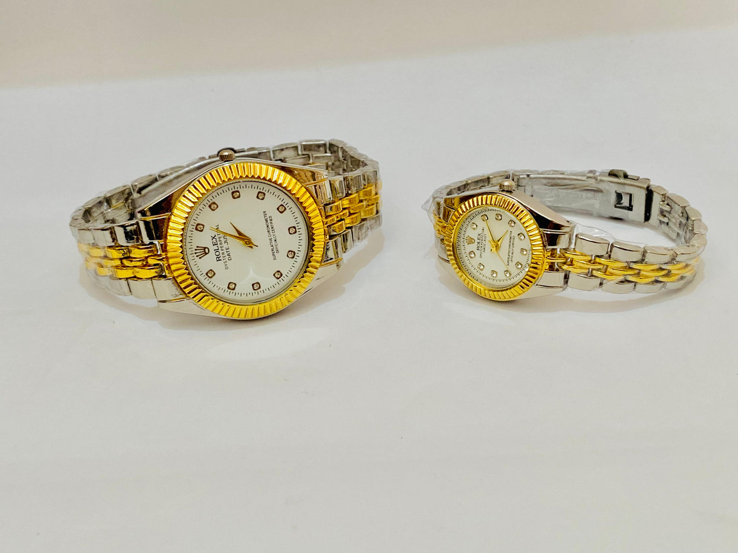 Rolex Stainless Chain Couple Watch