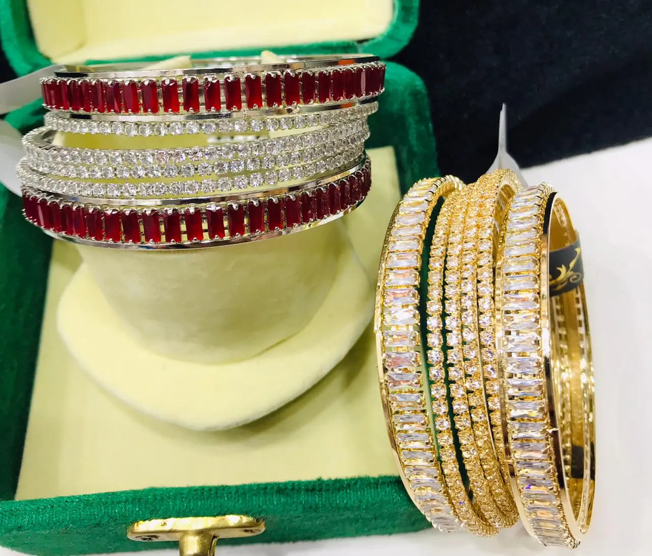 One CRT Bangles featuring colorful stones - CH. SON'S JEWELER