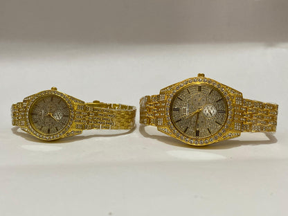 Luxury Stain Less Chain Couple Watch