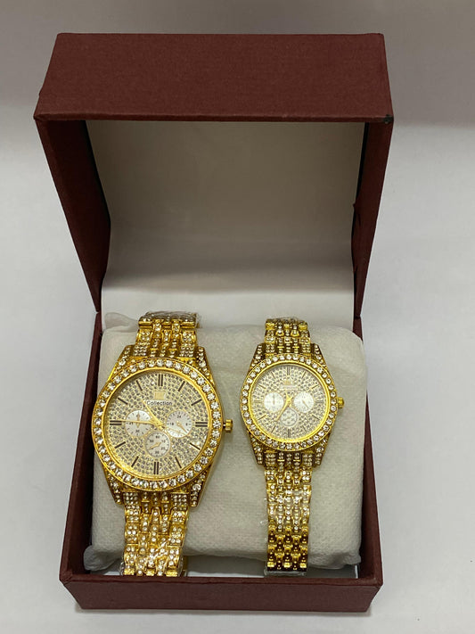 Luxury Stain Less Chain Couple Watch