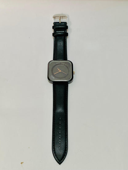 Tomi Black Square Dial Watch