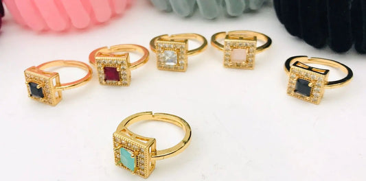 Woman rings with colored stones and unique designs - CH. SON'S JEWELER