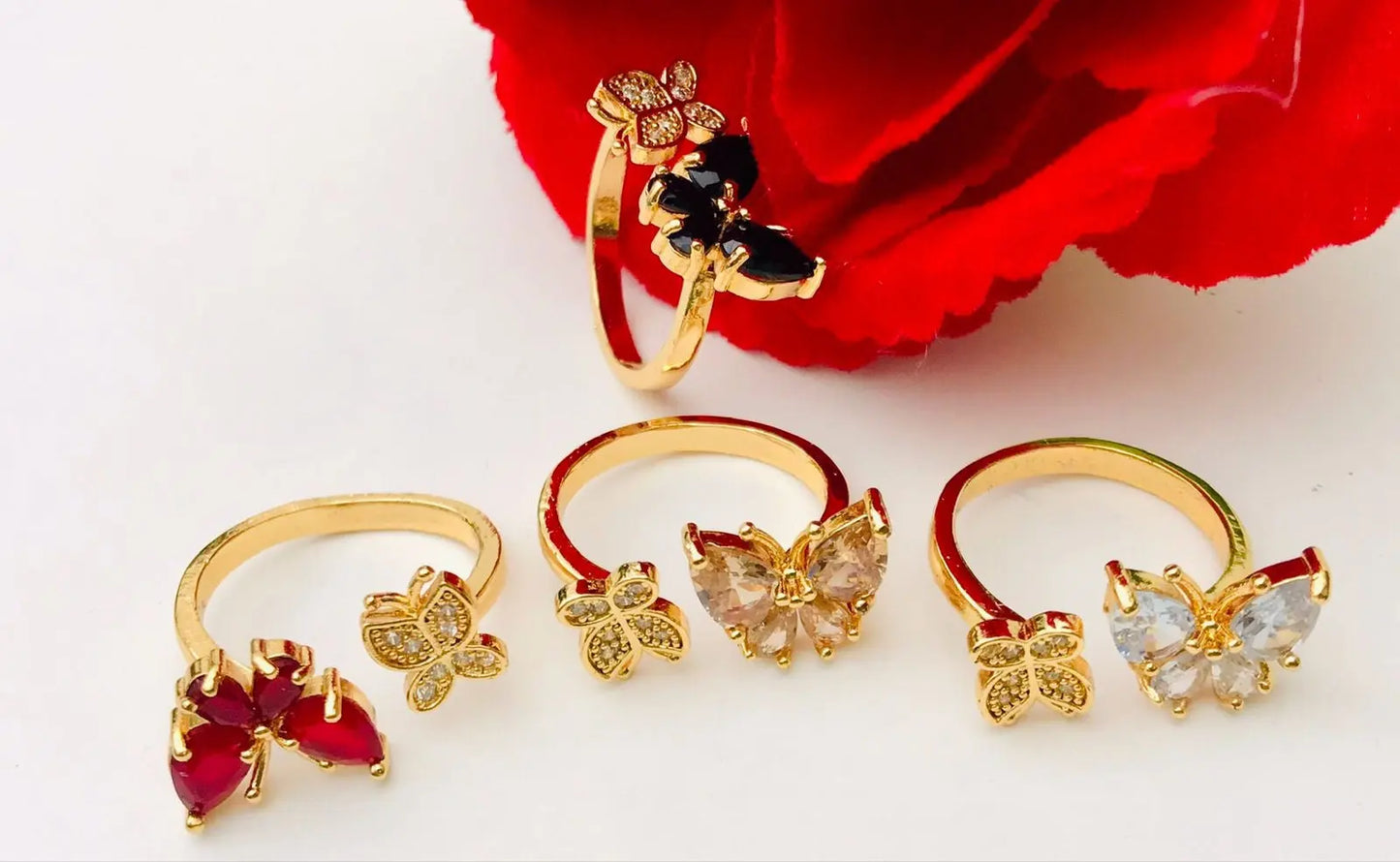 Fancy rings with colored stones - CH. SON'S JEWELER