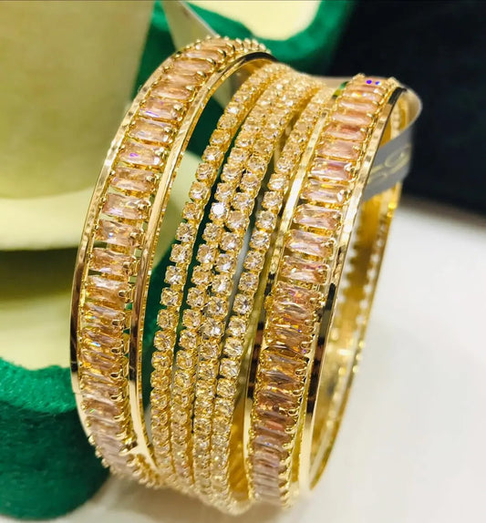 One CRT Bangles featuring colorful stones - CH. SON'S JEWELER