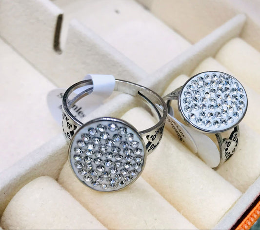Jewelry silver color rings with small stones and unique designs - CH. SON'S JEWELER