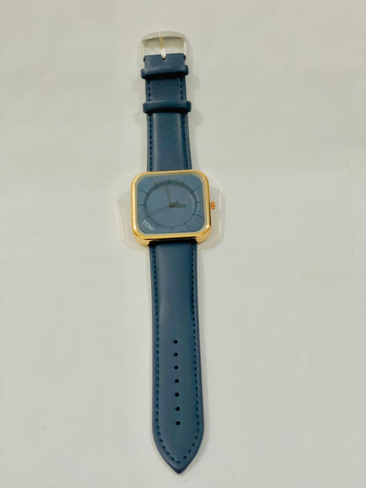 Tomi Blue Square Dial Watch